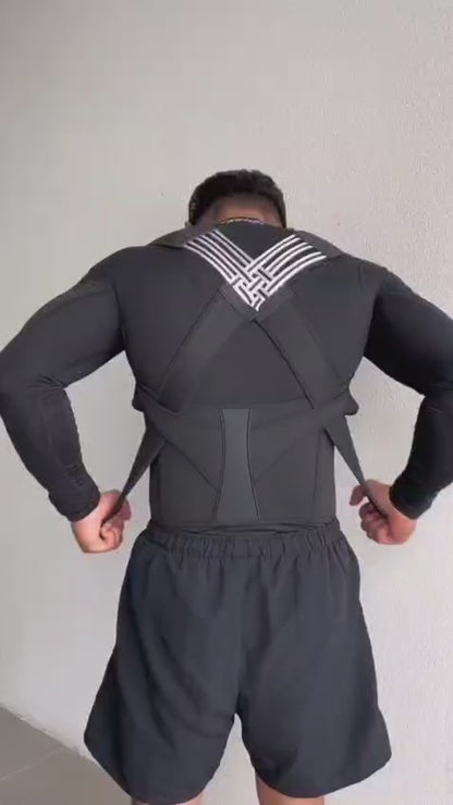 Posture Corrector Belt Unisex – Adjustable Back & Shoulder Support Belt